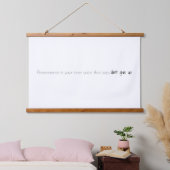 Durchhaltebügel aus Holz mit aufgetauchter Wand Wandteppich Mit Holzrahmen (Schlafzimmer)