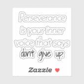 Durchhaltefessel für Vinyl-Vinyl-Sticker nach Maß Aufkleber (Blatt)