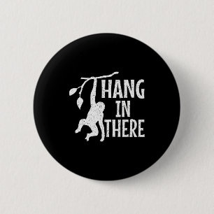 Durchhalten Affe Pun Motivierend  Button