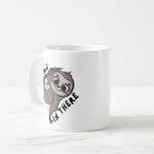 Durchhalten Faultier Kaffeetasse (Vorderseite Links)
