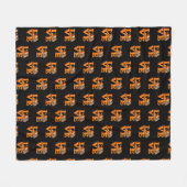 Durchhalten Punch Monkey Süßer Baby Makak Fleecedecke (Vorderseite (Horizontal))