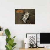 Durchhaltevermögen Ankunft in Mars Poster (Heimbüro)