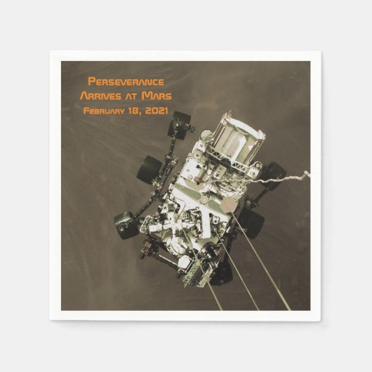 Durchhaltevermögen Ankunft in Mars Serviette (Vorderseite)