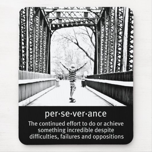 Durchhaltevermögen auf Langboard Mousepad (Vorne)