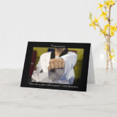 Durchhaltevermögen von Kampfkünsten Inspiration Karte (Gelbe Blume)