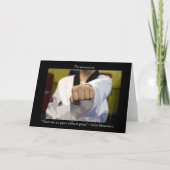 Durchhaltevermögen von Kampfkünsten Inspiration Karte (Vorderseite)