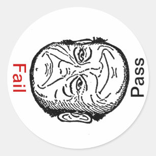 Durchlauf Aufkleber-SATs Unsat versagen optische Runder Aufkleber