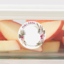 Durchlaufwasserdichtes Etikett mit Blume