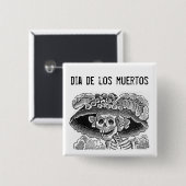 Durchmesser de Los Muertos Button (Vorne & Hinten)
