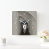 Durchqueren des Tunnels Quadratische Wanduhr (Zuhause)