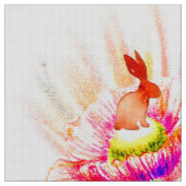 Durchqueren von Blume Stoff (Nahaufnahme)