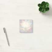 Durchscheinende Lotus auf weichem Hintergrund Post-it Klebezettel (Büro)