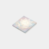 Durchscheinende Lotus auf weichem Hintergrund Post-it Klebezettel (angewinkelt)