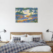 Durchscheinender Marschnebel Leinwanddruck (Insitu (Schlafzimmer))