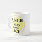 Durchschlag heute im Gesichts-Tassen-Inspirational Kaffeetasse (Vorderseite Links)