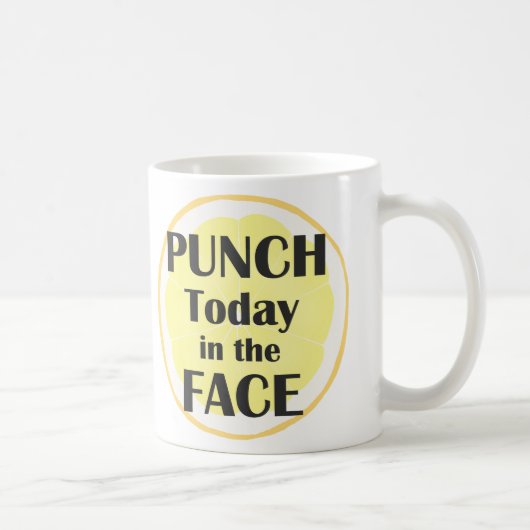 Durchschlag heute im Gesichts-Tassen-Inspirational Kaffeetasse (Rechts)