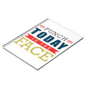 Durchschlag heute in der Gesichts-lustigen Notizblock (Linke Seite)