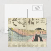 Durchschnitt eines Teils der Erdkruste Postkarte (Vorne/Hinten)