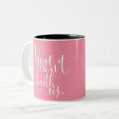 Durchschnitte, die Mädchen "Sie zitieren, können Zweifarbige Tasse (Vorderseite Links)