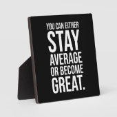 Durchschnittlich bleibe oder groß werden, Erfolg M Fotoplatte (Vorderseite)