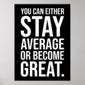 Durchschnittlich bleibe oder groß werden, Erfolg M Poster (Vorne)