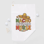 Durchschnittliche Krankenschwester Cinco De Mayo T Golfhandtuch (Insitu)