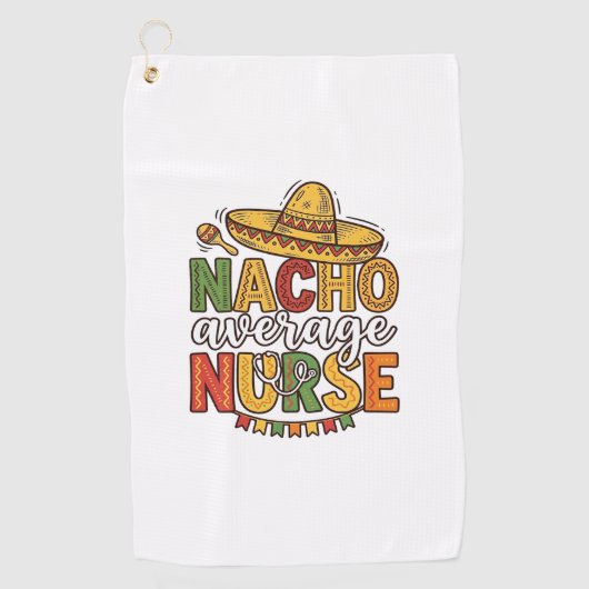 Durchschnittliche Krankenschwester Cinco De Mayo T Golfhandtuch (Vorderseite)