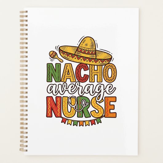 Durchschnittliche Krankenschwester Cinco De Mayo T Planer (Vorderseite)
