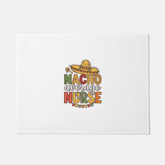 Durchschnittliche Nacho-Krankenschwester Cinco De Fußmatte (Vorderseite)