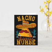 Durchschnittliche Nacho-Krankenschwester Cinco De  Karte (Gelbe Blume)