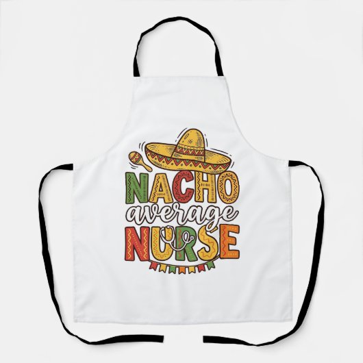 Durchschnittliche Nacho-Krankenschwester Cinco De Schürze (Vorderseite)