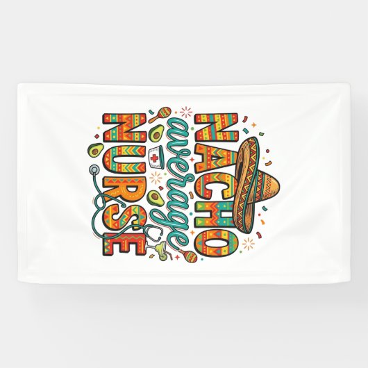 Durchschnittliche Nacho-Krankenschwester-Fiesta-Ve Banner (Horizontal)