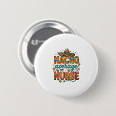 Durchschnittliche Nacho-Krankenschwester-Fiesta-Ve Button (Vorne & Hinten)