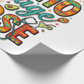 Durchschnittliche Nacho-Krankenschwester-Fiesta-Ve Geschenkpapier (Ecke)