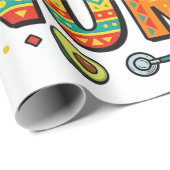 Durchschnittliche Nacho-Krankenschwester-Fiesta-Ve Geschenkpapier (Rolleneckpunkt)