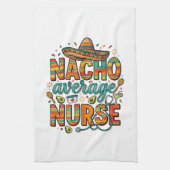 Durchschnittliche Nacho-Krankenschwester-Fiesta-Ve Geschirrtuch (Vertikal)