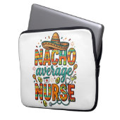 Durchschnittliche Nacho-Krankenschwester-Fiesta-Ve Laptopschutzhülle (Vorderseite Links)