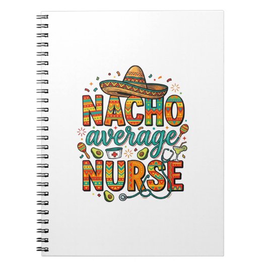 Durchschnittliche Nacho-Krankenschwester-Fiesta-Ve Notizblock (Vorderseite)