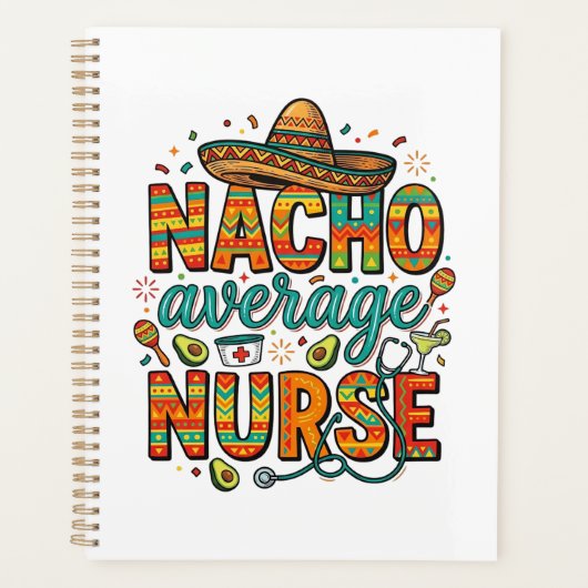Durchschnittliche Nacho-Krankenschwester-Fiesta-Ve Planer (Vorderseite)