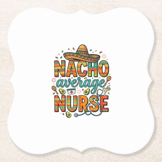 Durchschnittliche Nacho-Krankenschwester-Fiesta-Ve Untersetzer (Vorderseite)
