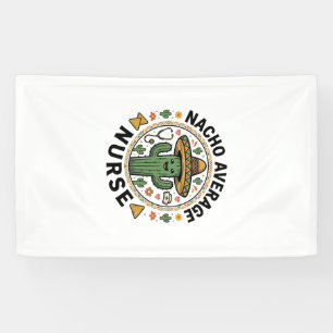 Durchschnittliche Nacho-Krankenschwester-Kaktus-Fi Banner