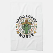 Durchschnittliche Nacho-Krankenschwester-Kaktus-Fi Geschirrtuch (Vertikal)