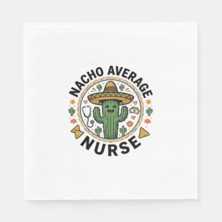 Durchschnittliche Nacho-Krankenschwester-Kaktus-Fi Serviette