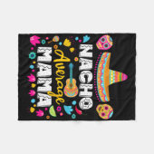 Durchschnittliche Nacho-Mama Cinco De Mayo Mexican Fleecedecke (Vorderseite (Horizontal))