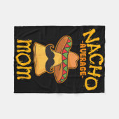 Durchschnittliche Nacho-Mama-Mexikanischer-Cinco-D Fleecedecke (Vorderseite (Horizontal))