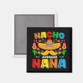 Durchschnittliche Nacho-Oma lustiger Cinco De Mayo Magnet (Vorderseite/Rückseite)
