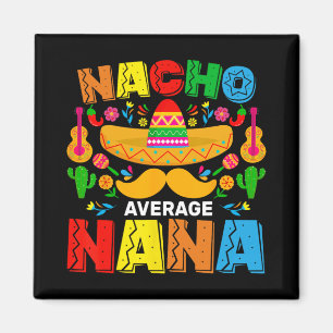 Durchschnittliche Nacho-Oma lustiger Cinco De Mayo Magnet