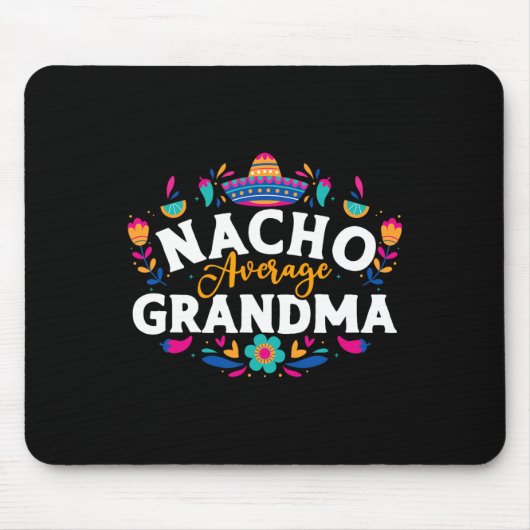 Durchschnittliche Oma Cinco De Mayo Mexican Matchi Mousepad (Vorne)