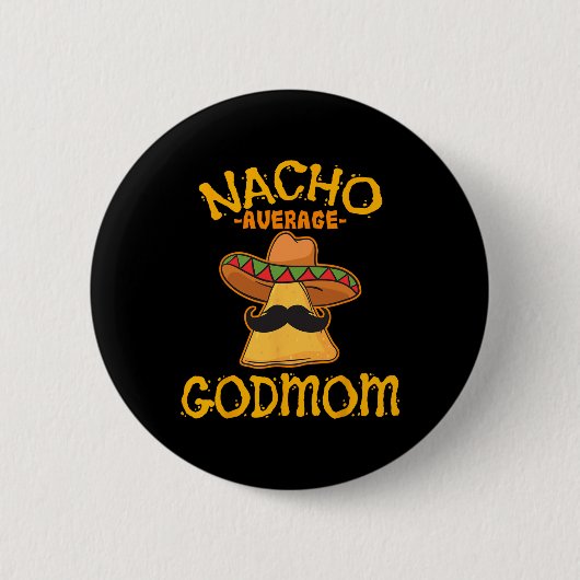 Durchschnittliche Patentante Mexican Cinco De Mayo Button (Vorderseite)