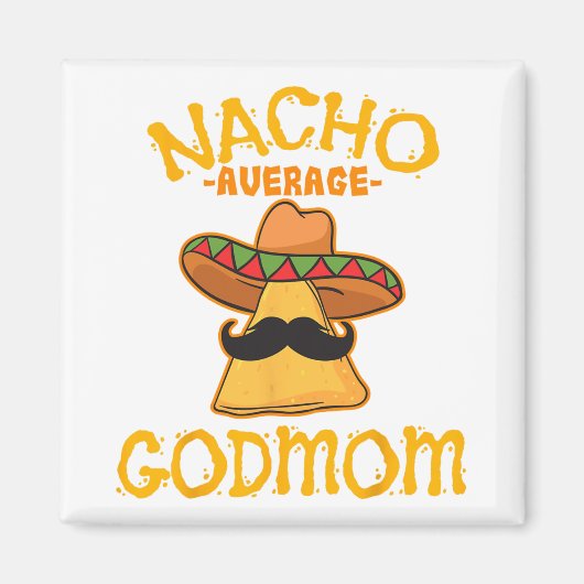 Durchschnittliche Patentante Mexikanisch Cinco De  Magnet (Vorne)